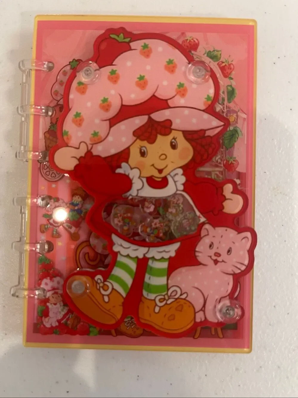 Strawberry Shortcake Acrylic Shaker Notebook